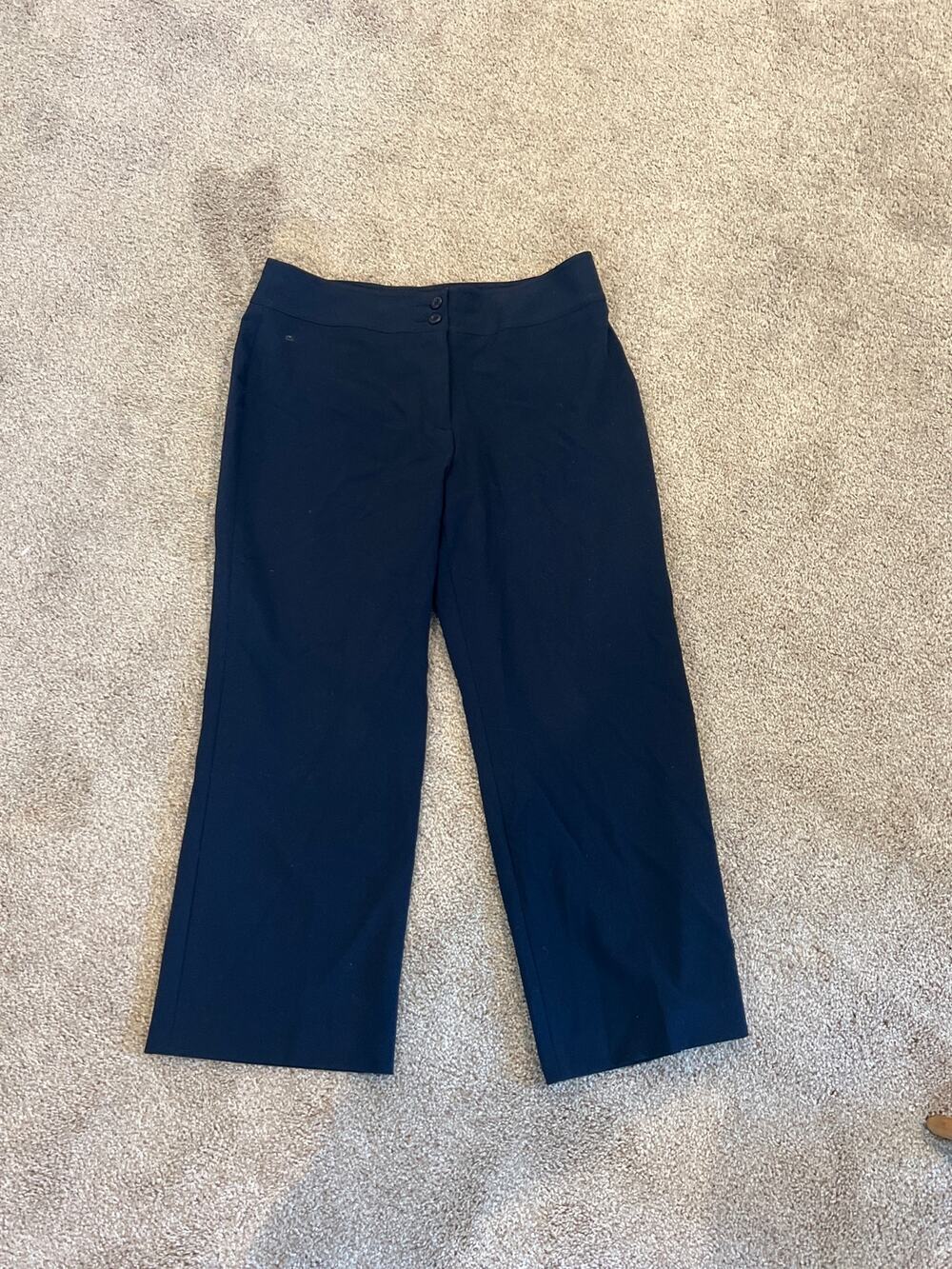 Ladies Haggar Cropped Pants NAVY SZ 8